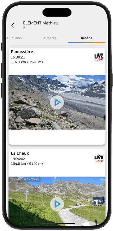 Livetrail app demo